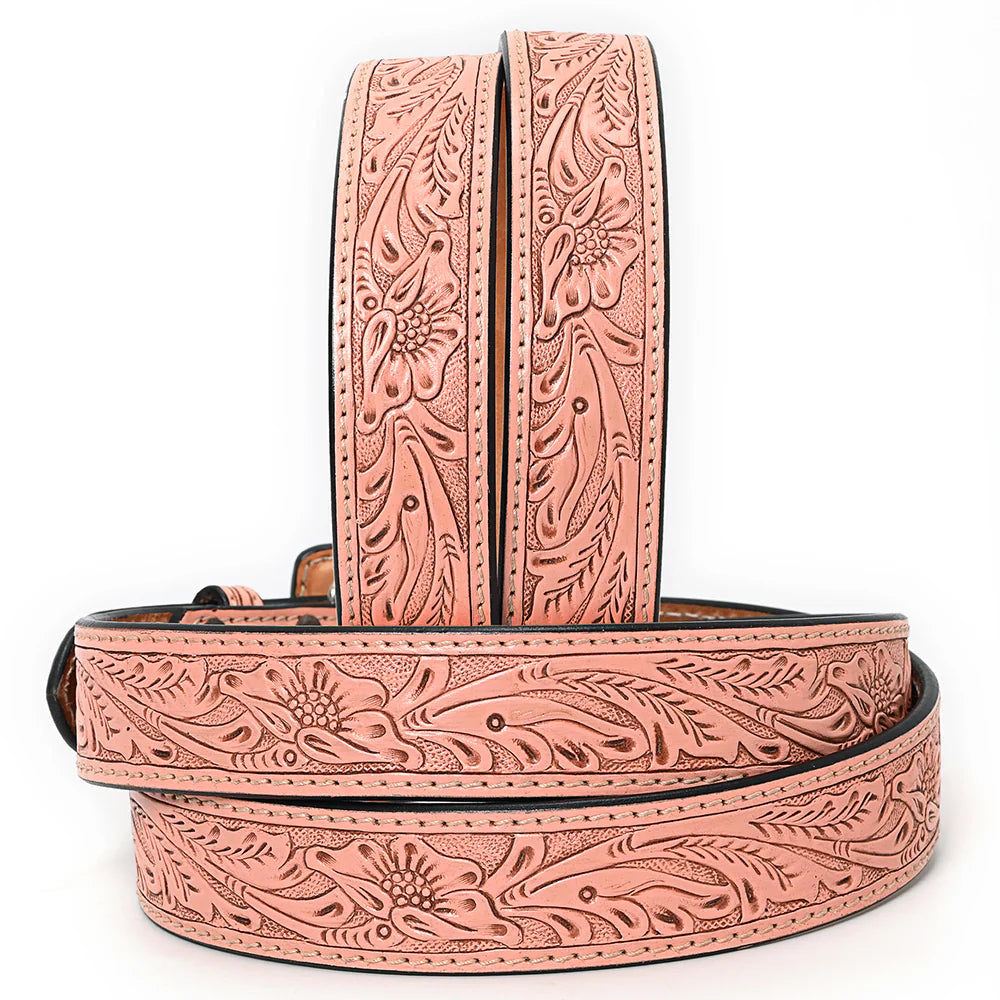 American Darling - Genuine Leather Tooled Belt (ADBLF218)