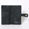 Ohlay - Genuine Teal Tooled Leather / Calf Hide Bi-Fold Wallet - (263)