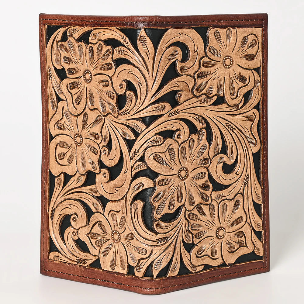 Ohlay - Genuine Tooled Leather Bi-Fold Wallet - (114)