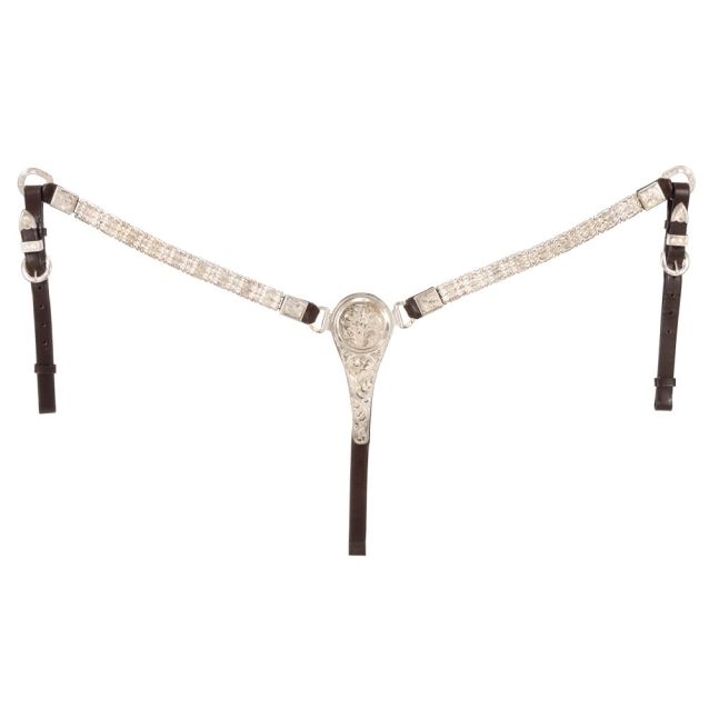 Royal King Show Breastcollar with Silver Ferrules