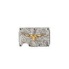 Mens Utility Wallet - Longhorn Silver Motif