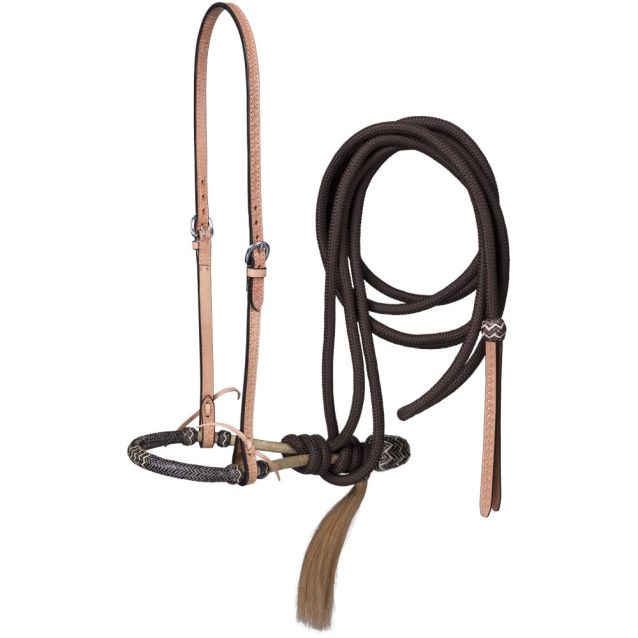 Royal King Basketweave Bosal / Hanger / Mecate Set