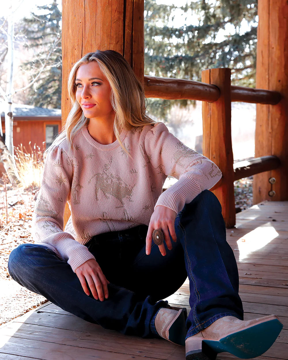 Women's Pink Pullover Sweater - Cruel Denim