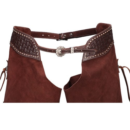 Fort Worth Work Chink Suede Chaps - Brown