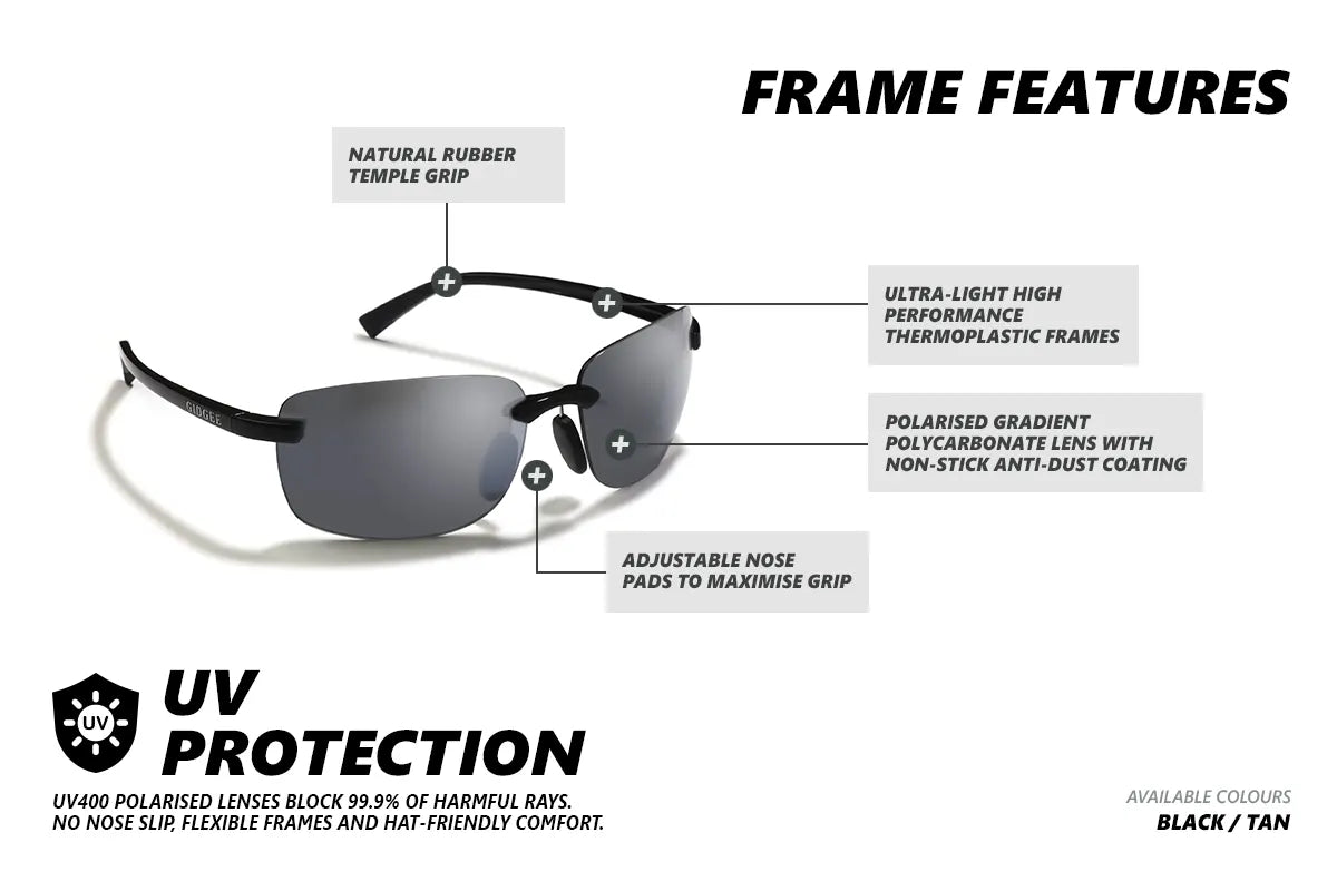 COLT - Black Gidgee Eyewear Sunglasses