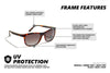 FENDER - Amber Tort Gidgee Eyewear Sunglasses