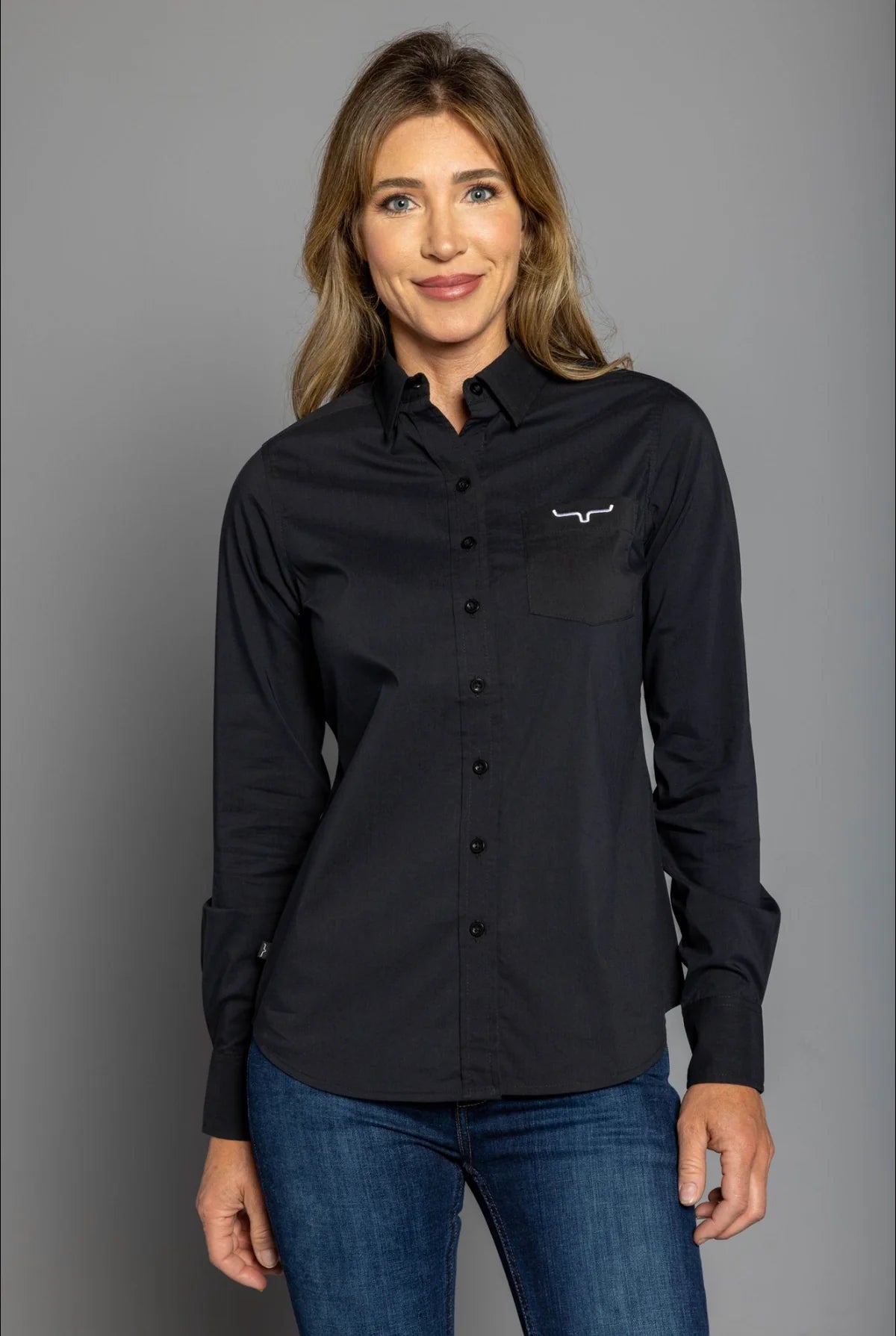 Kimes Ranch Ladies Team Shirt - NAVY