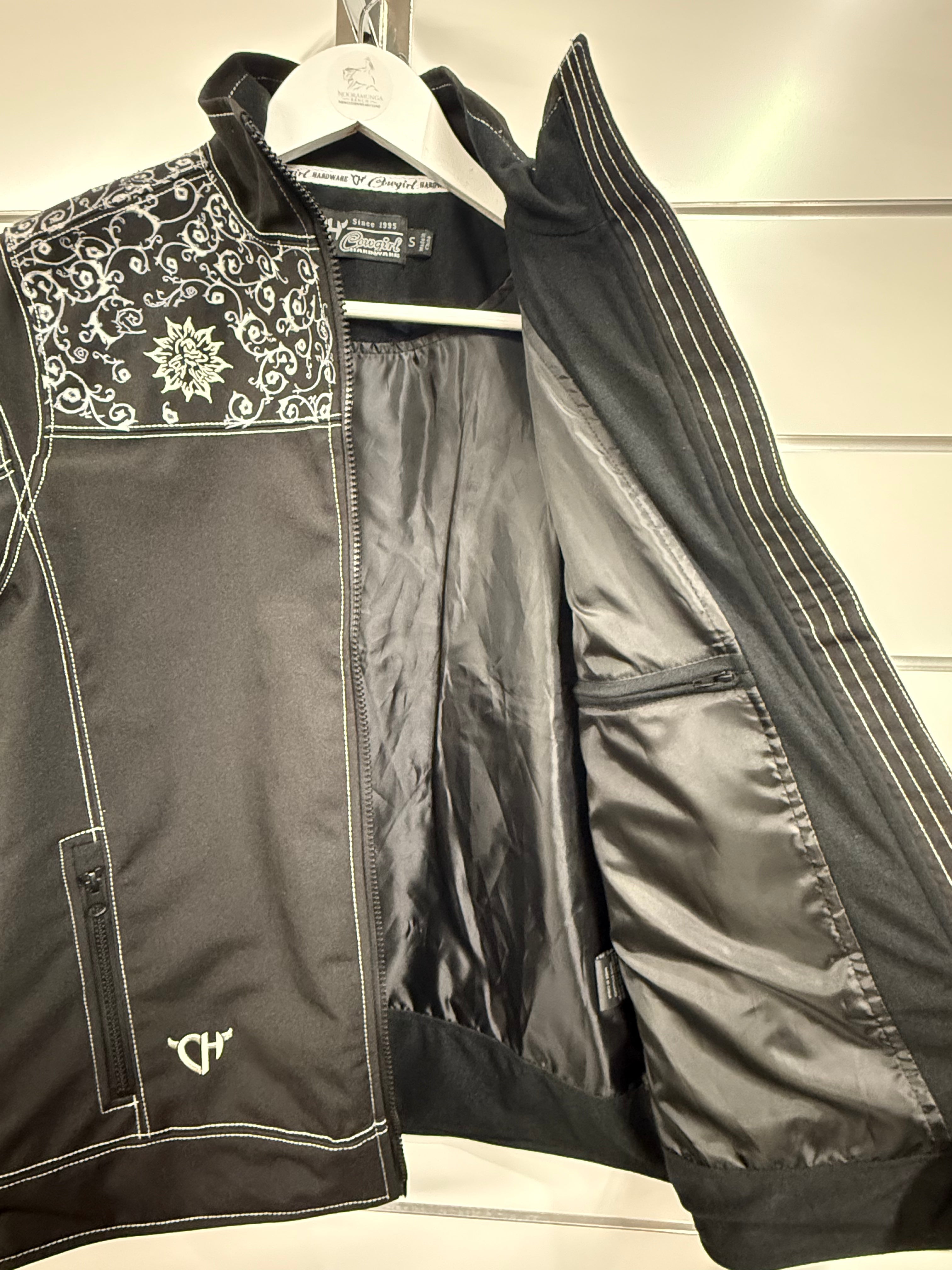 Cowgirl Hardware - Woman Skull Tech Jacket - Black