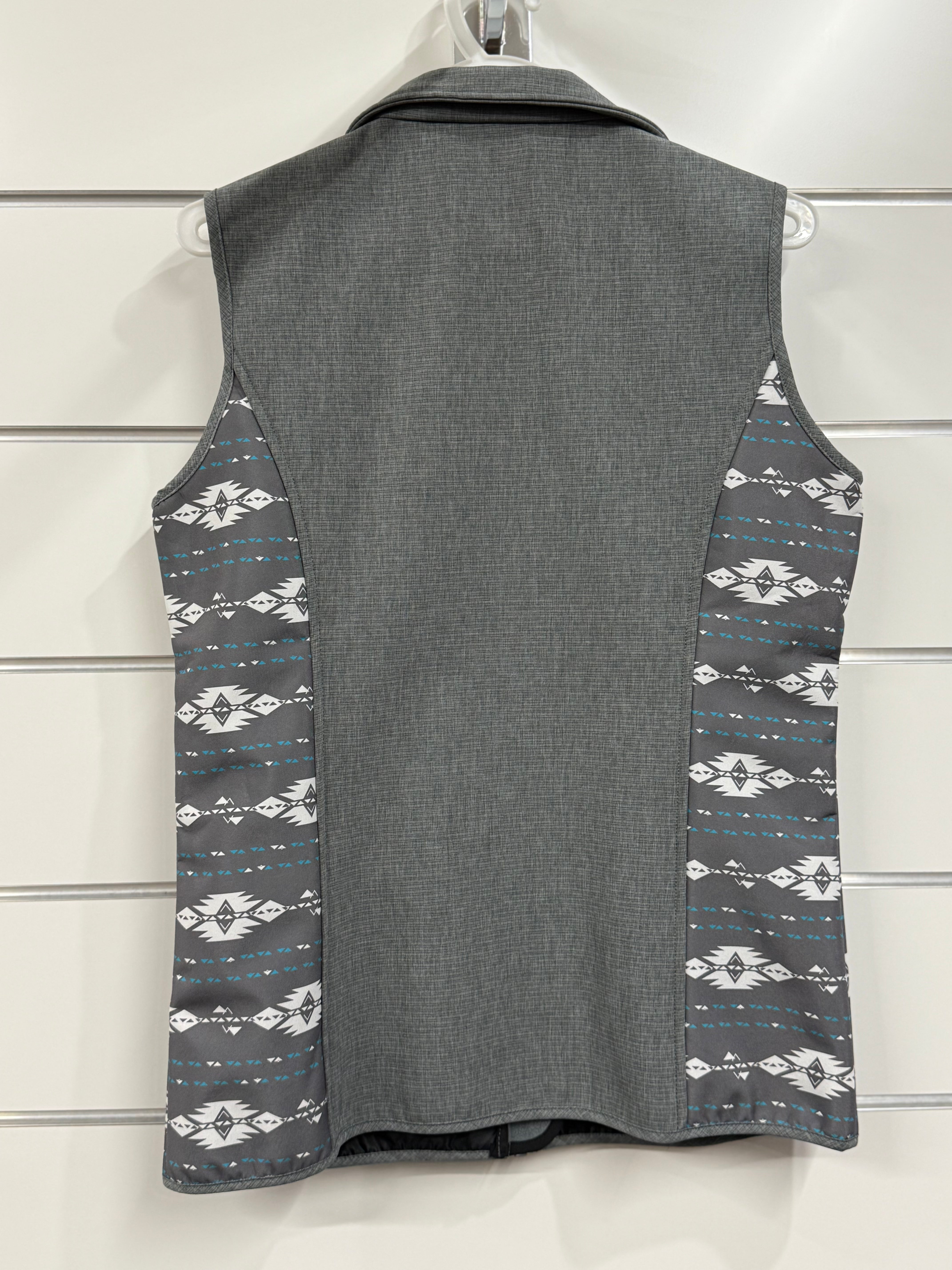Cowgirl Hardware - Woman Tonal Accent Vest - Grey