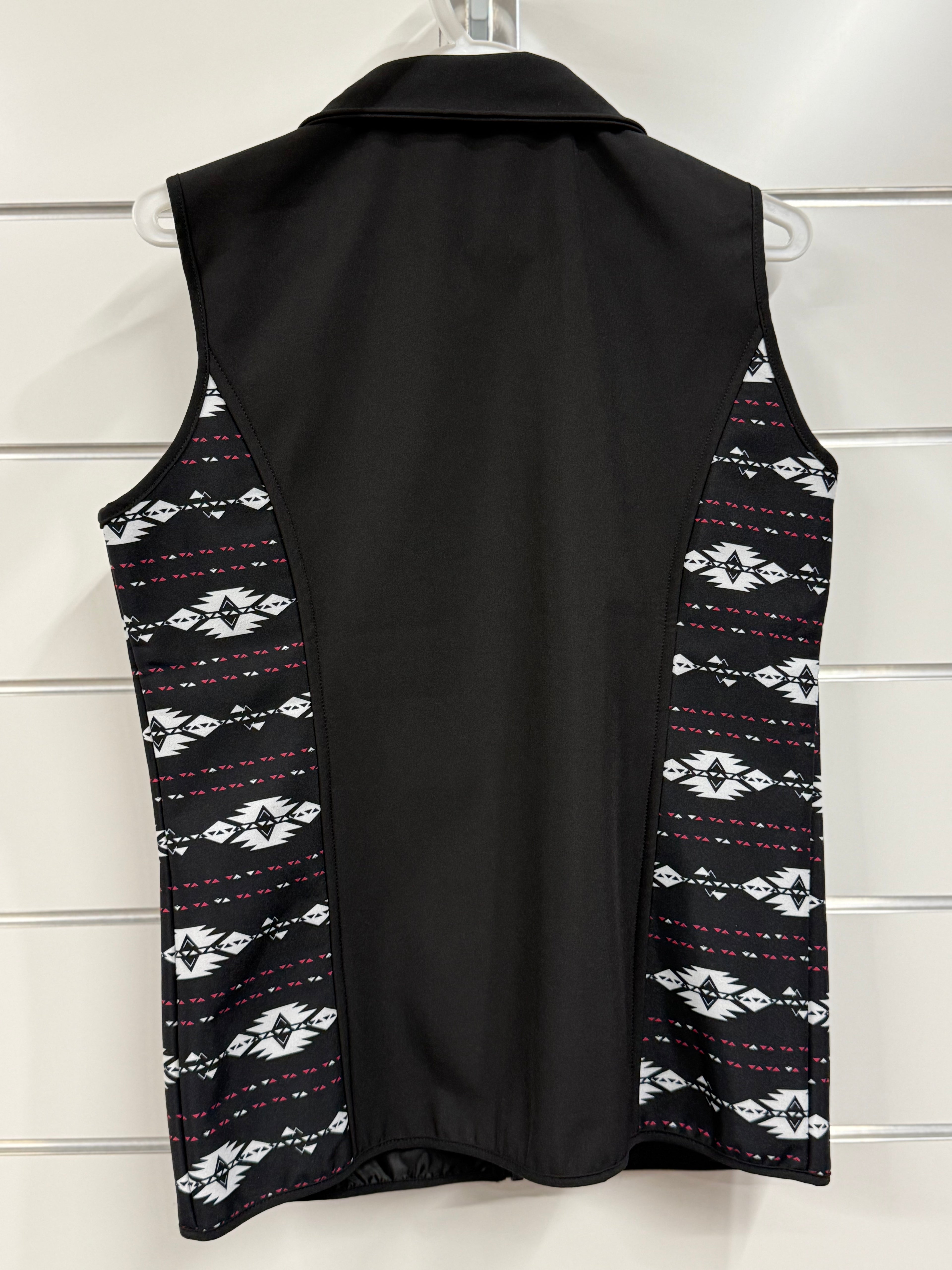 Cowgirl Hardware - Woman Tonal Accent Vest - Black