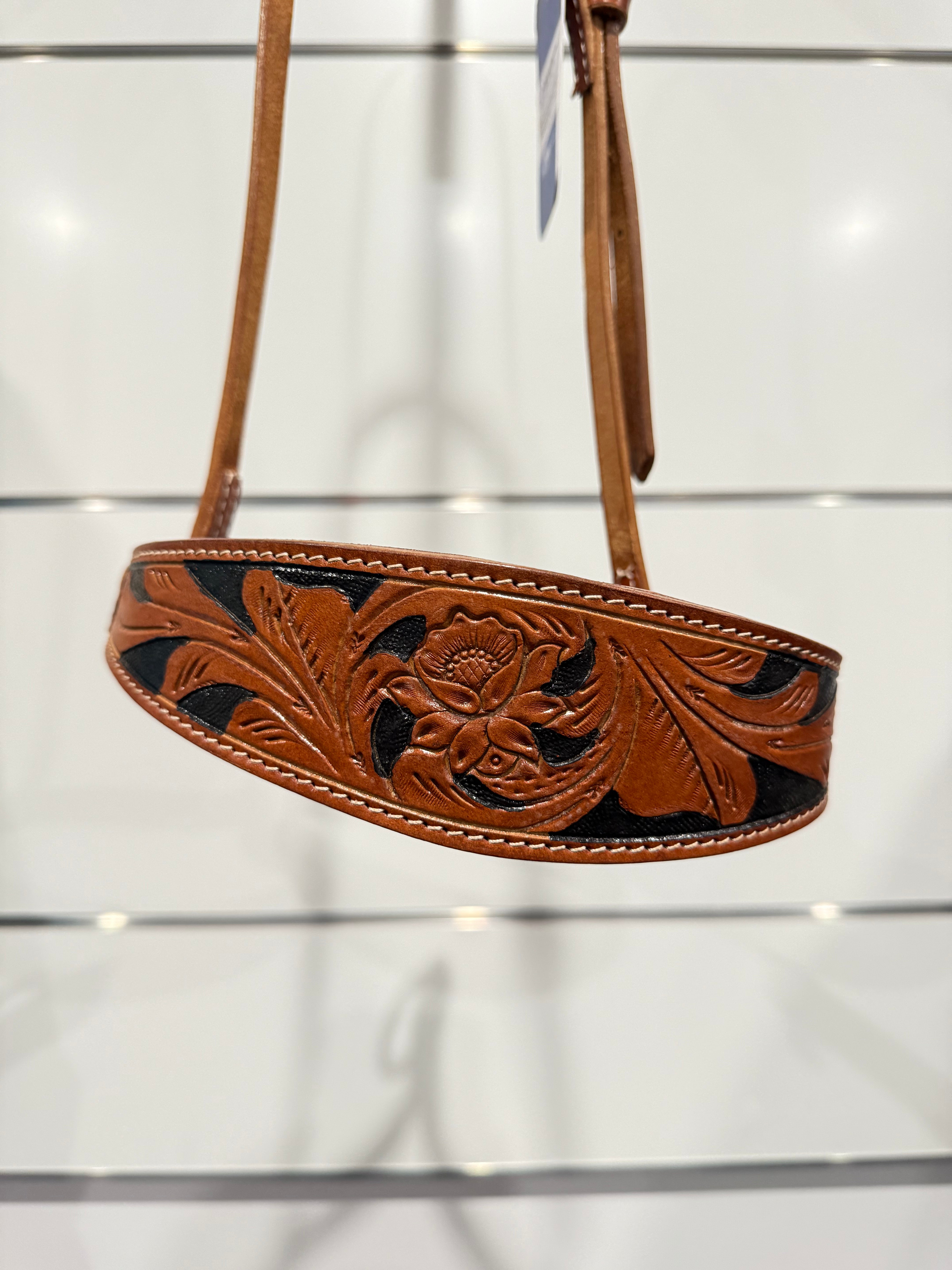 Silver Royal Floral Noseband