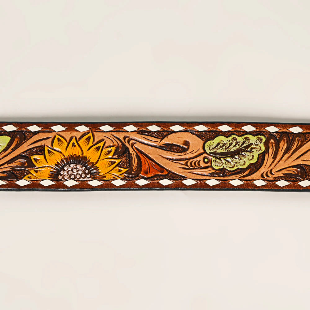 Ohlay - Hand Tooled Leather Belt (102)