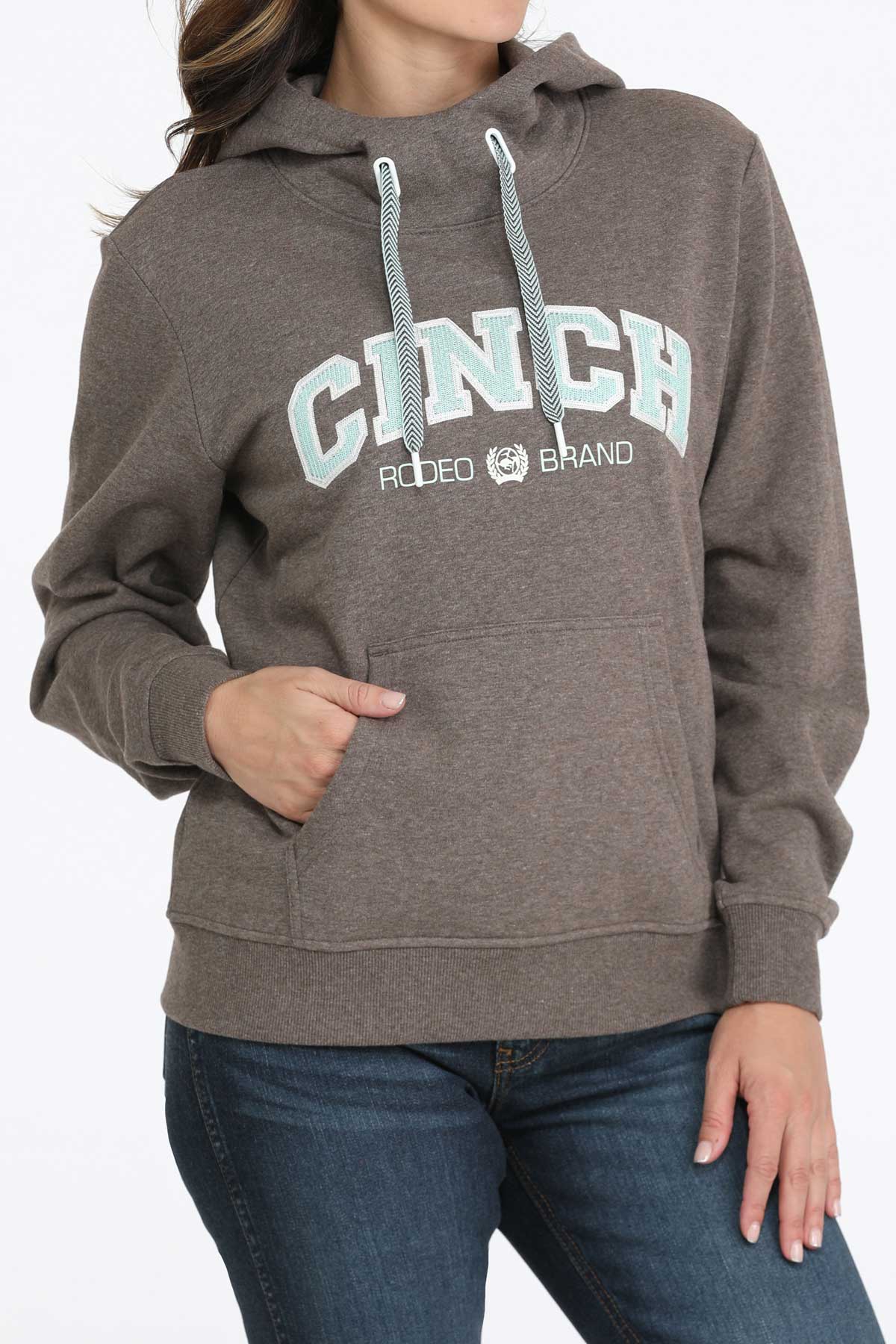 CINCH - Womans Hoodie - Brown