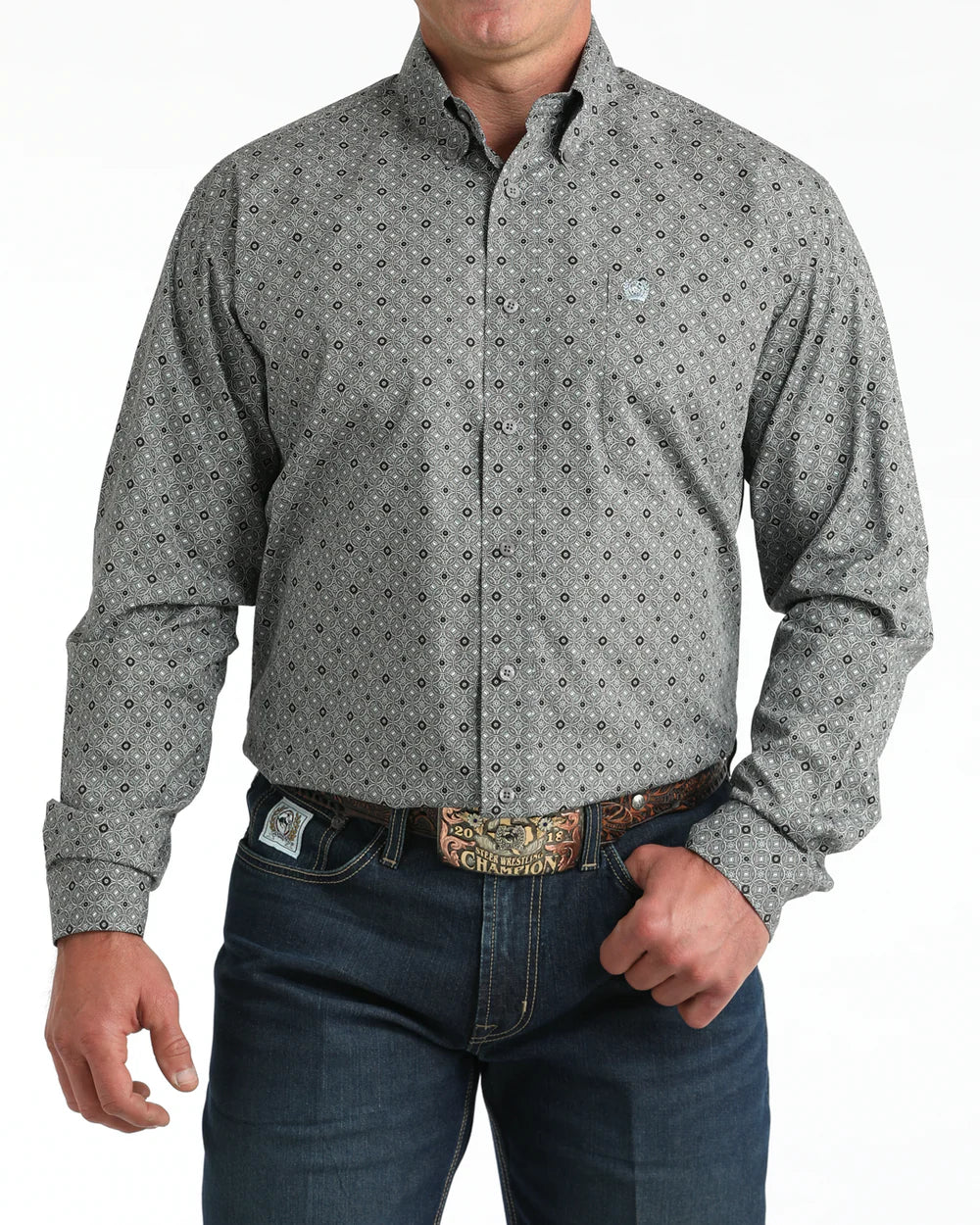 Mens Classic Fit Button Down Shirt - CINCH
