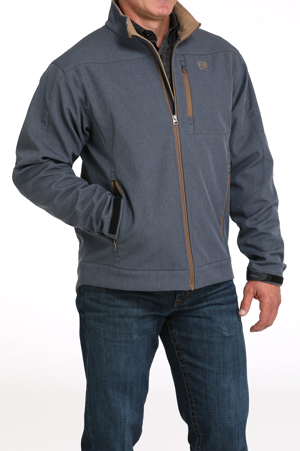 CINCH - Mens Bonded Solid Jacket - Blue