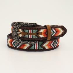 Nocona - Ladies Belt Diamond Beading Tan