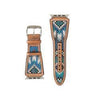 Nocona - iWatch Band Aztec Embroidery Blue