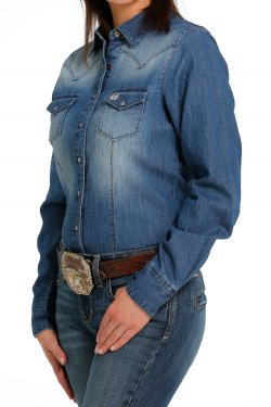 CINCH - Womans Denim Snap Front Western - Indigo