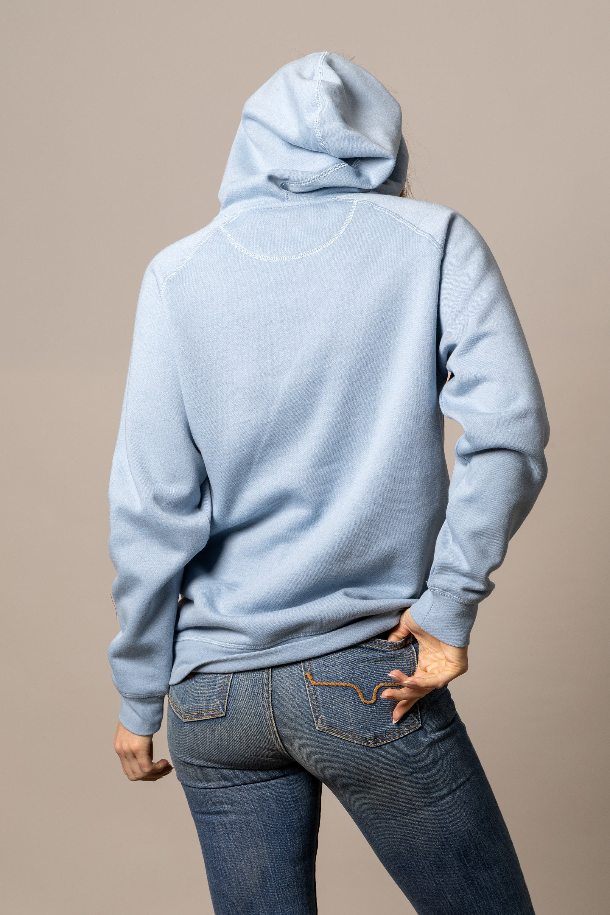 Kimes Ranch - Ladies Outlier Hoodie Heather - Carbon Blue